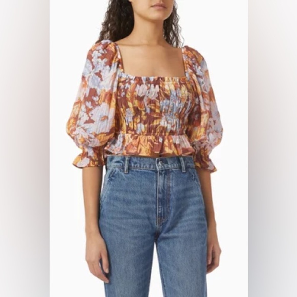 MINKPINK Serena Shirred Blouse - Picture 2 of 7
